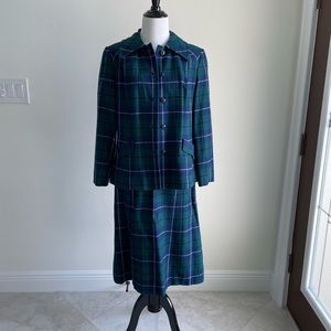 Vintage Pendleton Blazed W/ Matching Skirt